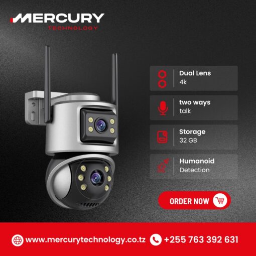 Mercury 4mp Wireless Double lens PTZ Camera