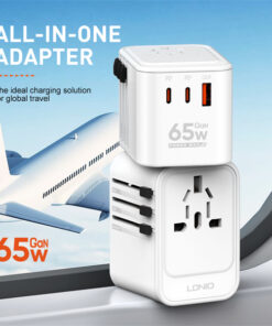 3 USB Ports 65W GaN Travel Adapter Z6